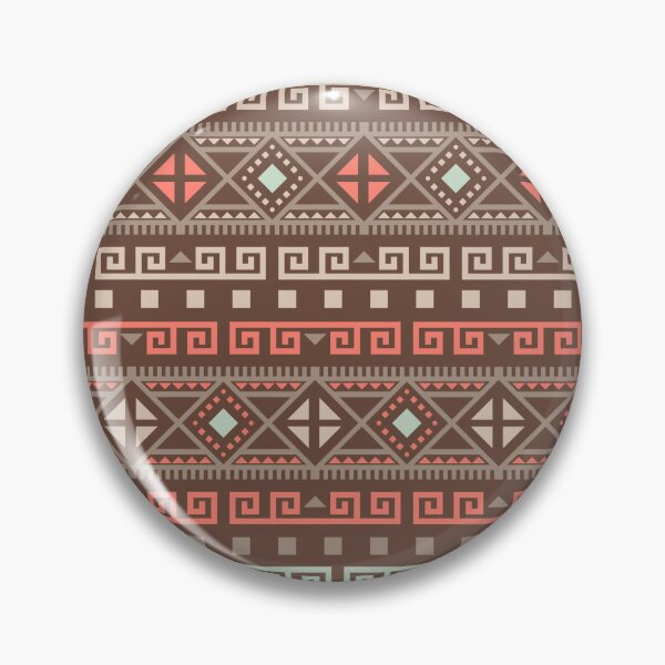 Item preview, Geometric Triangles Compilation in Rose Gold, Aqua and Marron - Multicolor Boho Motif designed and sold by Yeldiz.
