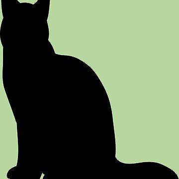 Sitting Black Cat Abstract Silhouette. Icon, Logo vector illustration.  15697039 Vector Art at Vecteezy