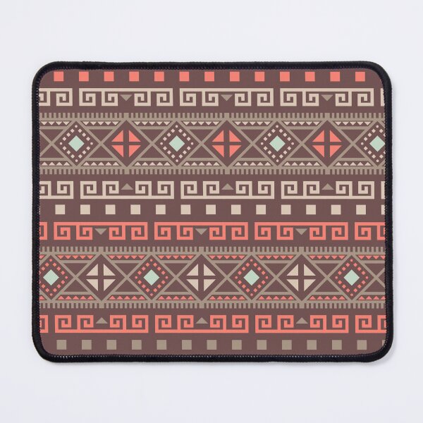 Item preview, Geometric Triangles Compilation in Rose Gold, Aqua and Beige - Multicolor Boho Motif designed and sold by Yeldiz.