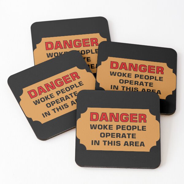 Item preview, DANGER WOKE PEOPLE OPERATE IN THIS AREA designed and sold by CancelCulture1.