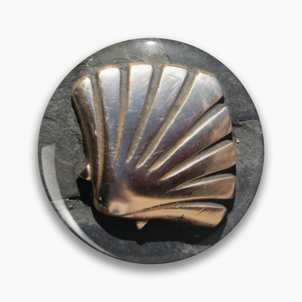 Item preview, Camino de Santiago Compostela Scallop Shell on Cobblestone designed and sold by Brasilia.