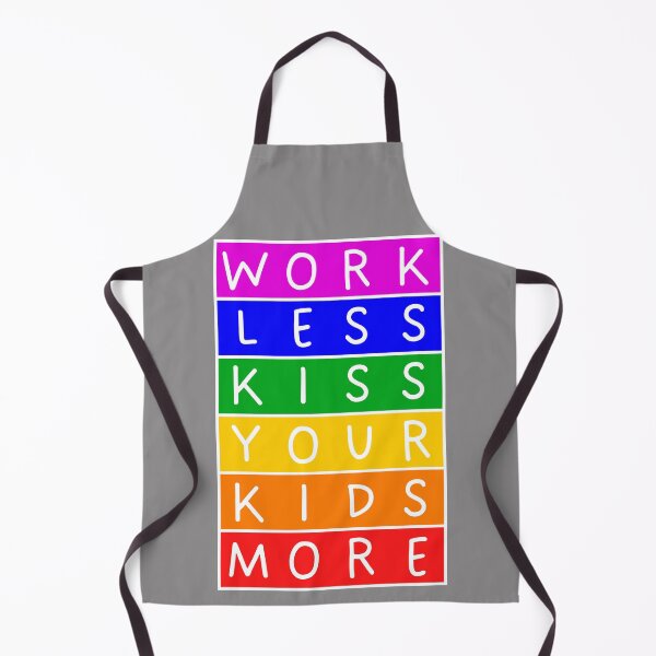 Item preview, Work less. Kiss your kids more - Violet to red rainbow designed and sold by RainbowWordLand.