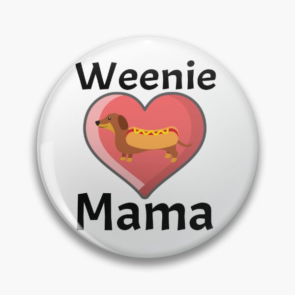 Item preview, Weenie Mama Funny Dachshund Weiner Dog Heart Love Mom  designed and sold by Amazingtaste.