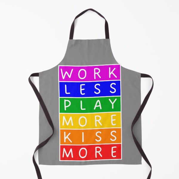 Item preview, Work less. Play more. Kiss more - Violet to red rainbow designed and sold by RainbowWordLand.