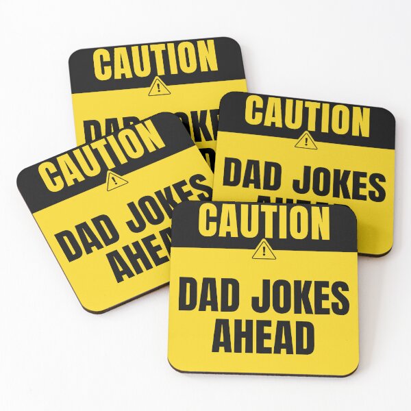Item preview, Dad jokes ahead caution sign designed and sold by DesignsByDaddy.
