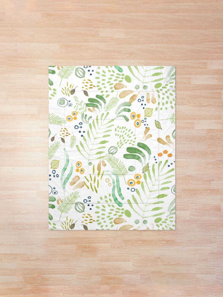 Alternate view of lovely green Comforter