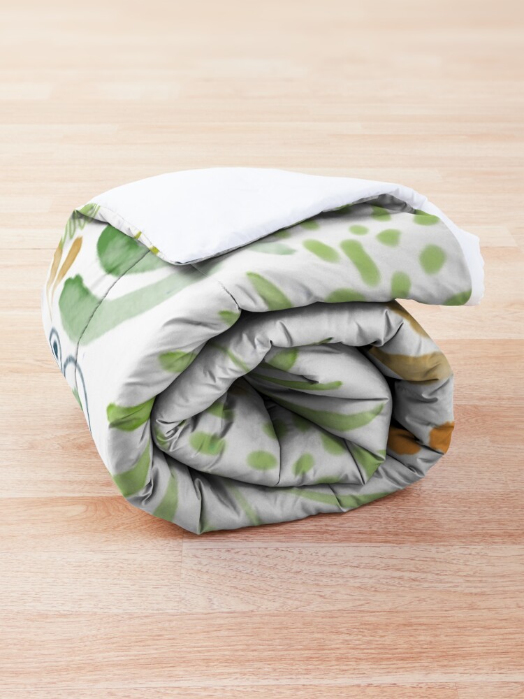 Alternate view of lovely green Comforter