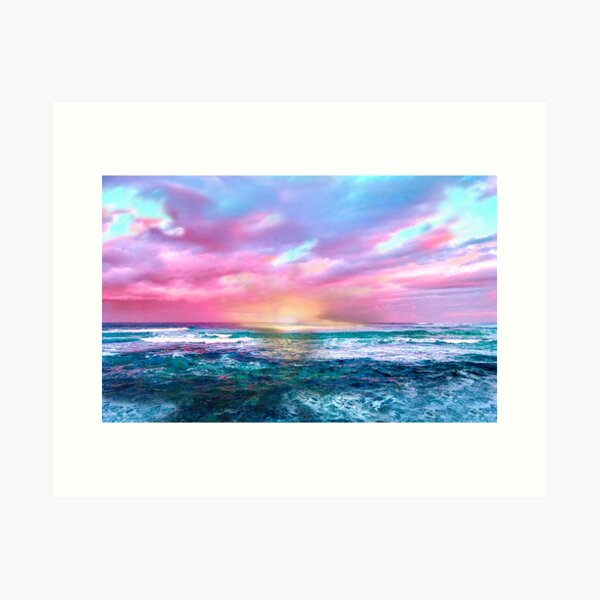 Sunset Sea Art Print