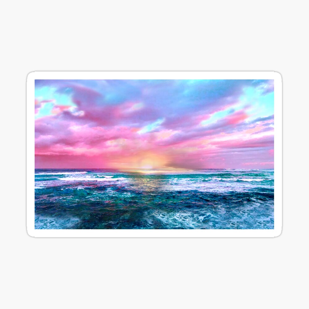 Sunset Sea Sticker