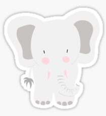 Elephant - jumbo GREY Sticker
