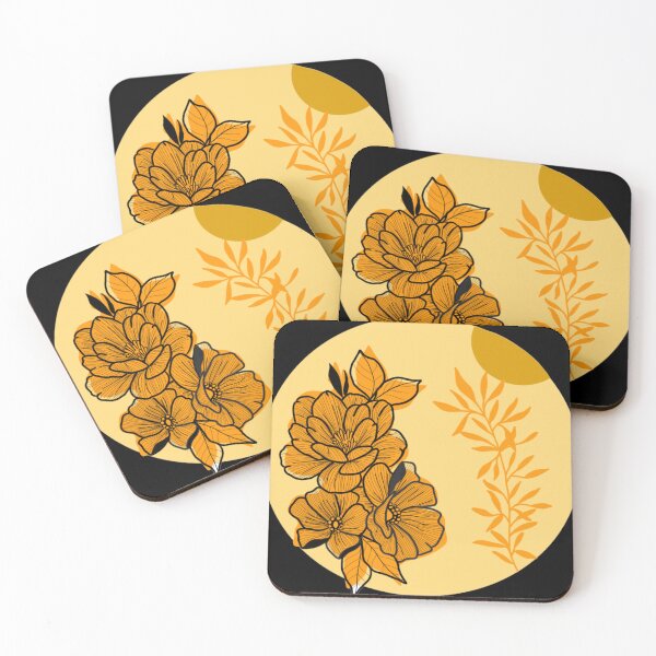 Item preview, yellow floral designed and sold by ViviCampos.