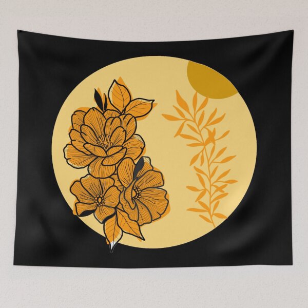 Item preview, yellow floral designed and sold by ViviCampos.
