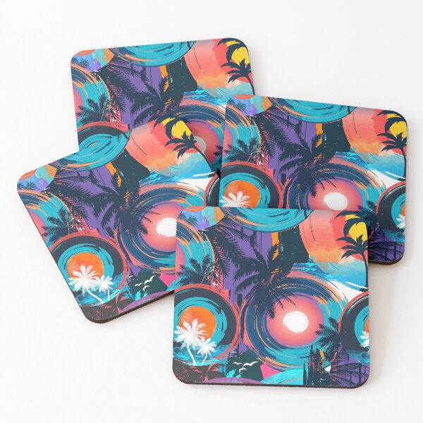 Item preview, Beach Sunset Colorful designed and sold by BubbleShopLK.