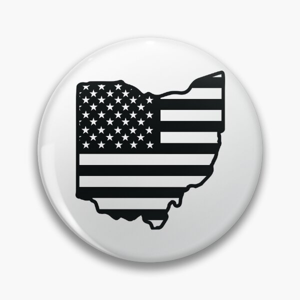 Item preview, Ohio state with USA flag pattern designed and sold by PepaAnaRB.