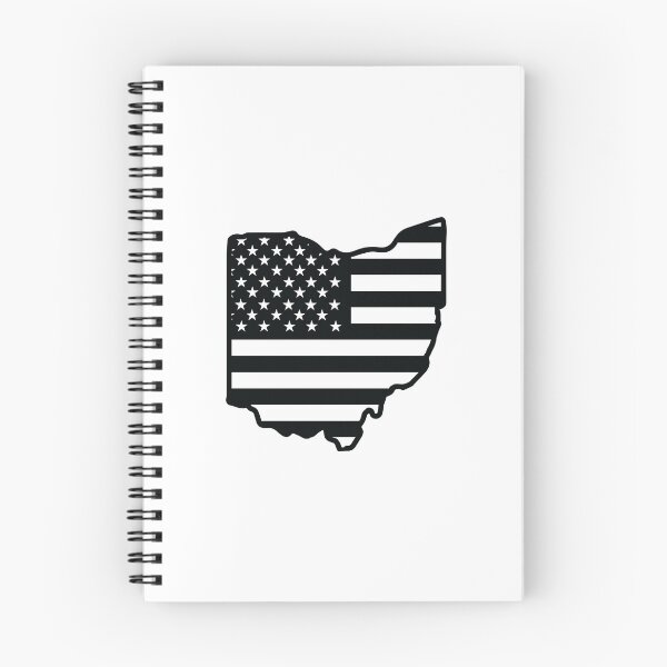 Item preview, Ohio state with USA flag pattern designed and sold by PepaAnaRB.