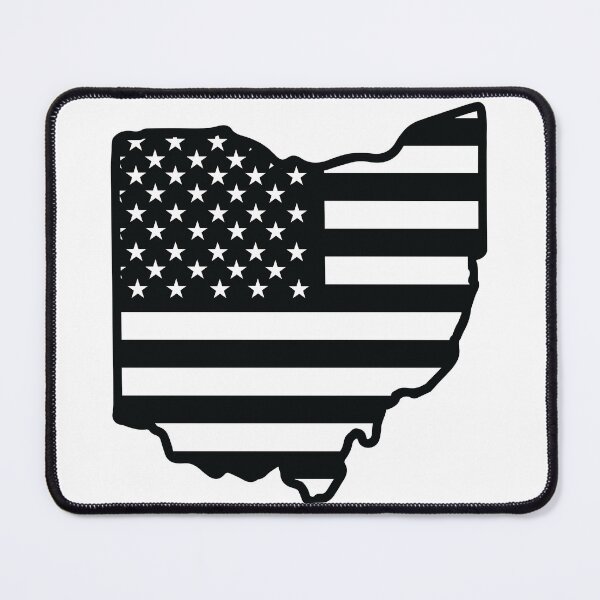 Item preview, Ohio state with USA flag pattern designed and sold by PepaAnaRB.