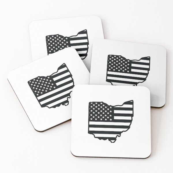 Item preview, Ohio state with USA flag pattern designed and sold by PepaAnaRB.
