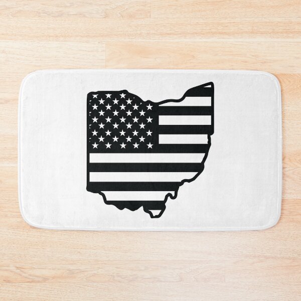 Item preview, Ohio state with USA flag pattern designed and sold by PepaAnaRB.