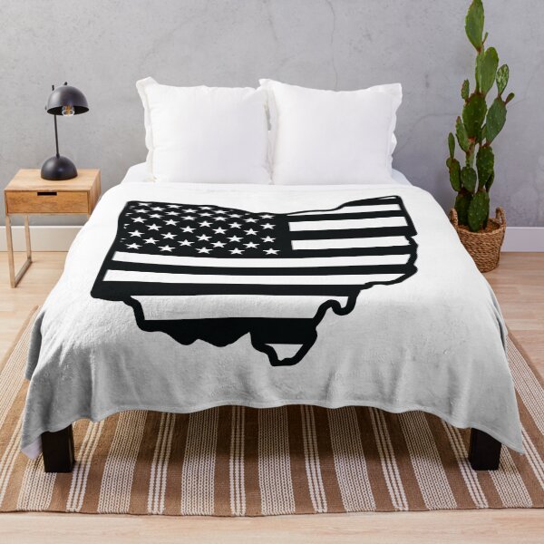 Item preview, Ohio state with USA flag pattern designed and sold by PepaAnaRB.