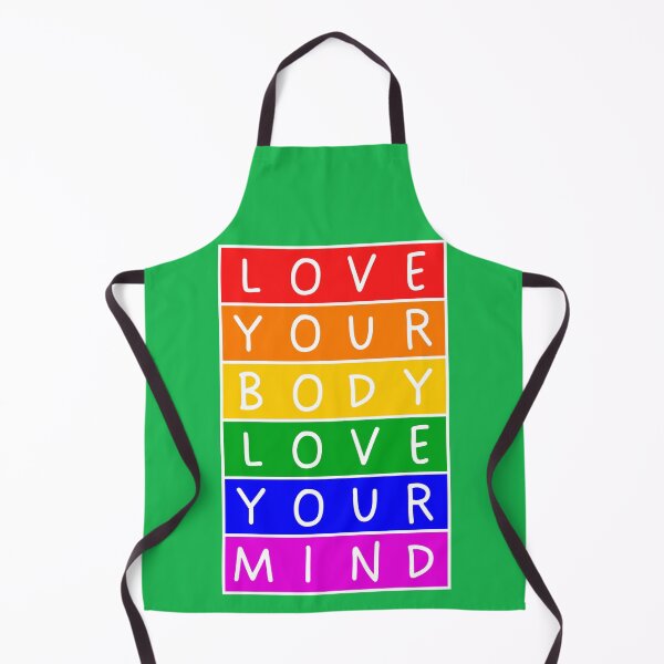 Item preview, Love your body, love your mind  - Rainbow designed and sold by RainbowWordLand.