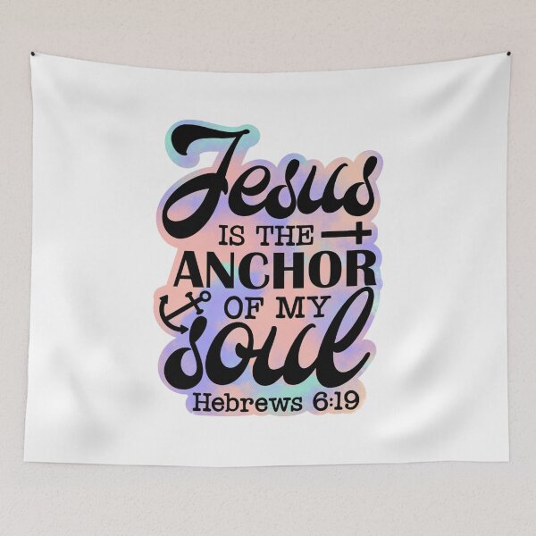 Item preview, Jesus Anchor Of My Soul | Hebrews 6:19 | Bible Verse designed and sold by NobleForte.