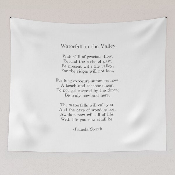Artikelvorschau, Wasserfall in der Valley Poem Writer's Edition entworfen und verkauft von Pamela Storch.