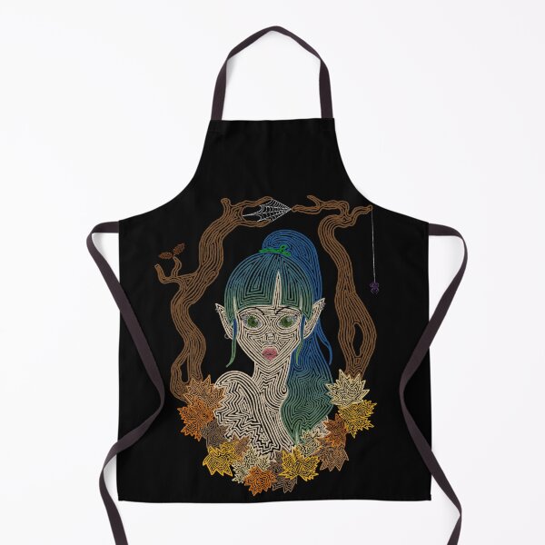 Item preview, Woodland elf line art designed and sold by Cailleachh.