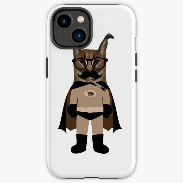 Big Floppa Meme Cute Caracal Cat iPhone Case by Ouzmaa Amarra - Pixels