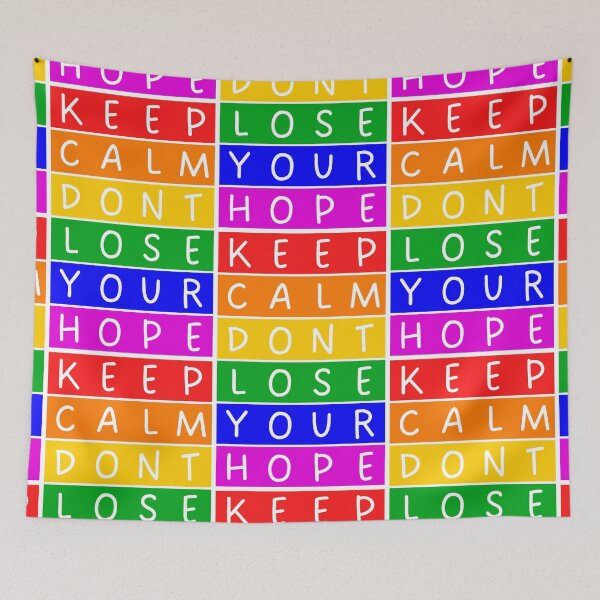 Item preview, Keep calm. Don't lose your hope  - Rainbow designed and sold by RainbowWordLand.