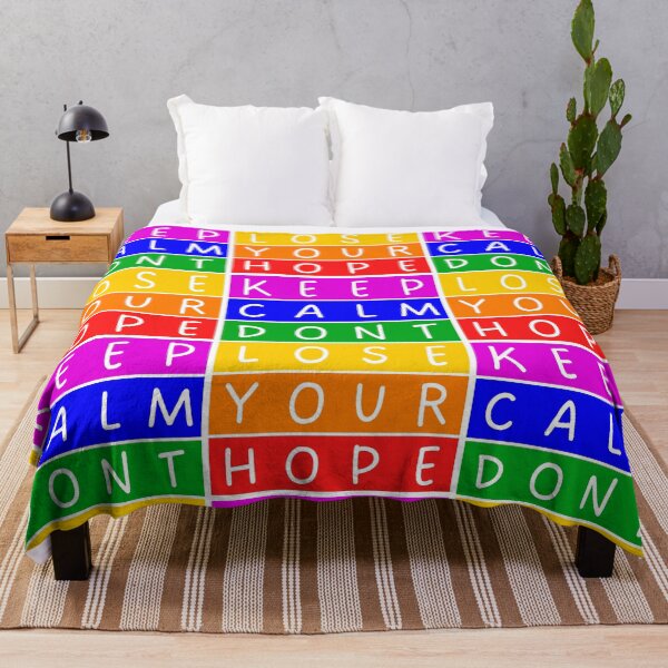 Item preview, Keep calm. Don't lose your hope - Violet to red rainbow designed and sold by RainbowWordLand.