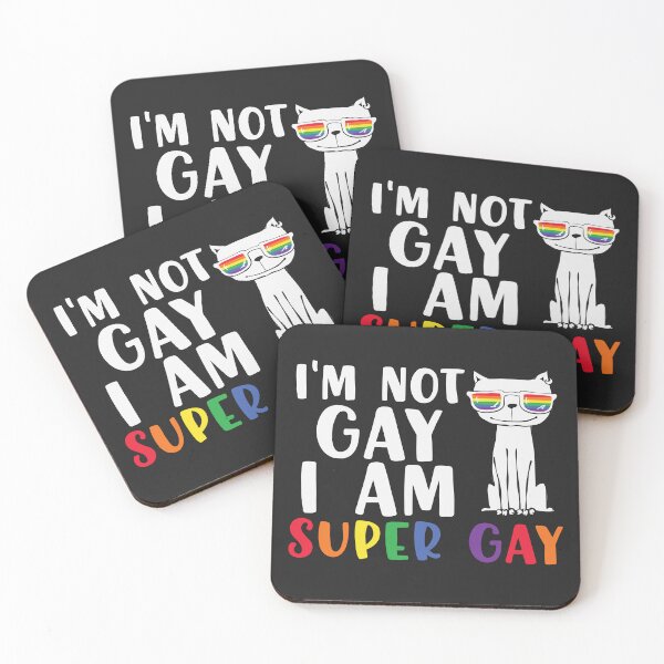 Item preview, I'M Not Gay I'M Super Gay designed and sold by GeorgiosT.