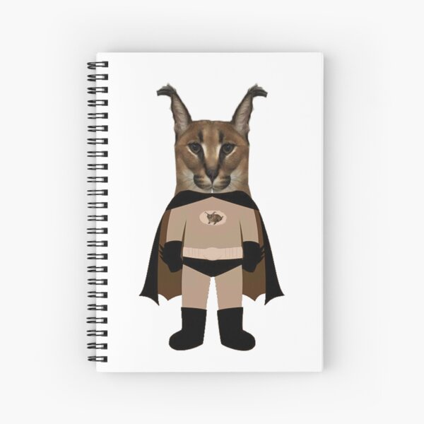 Big Floppa Meme Cute Caracal Cat: Plain Lined Journal Notebook, 120 Pages,  Medium 6 x 9 Inches, Printed Cover