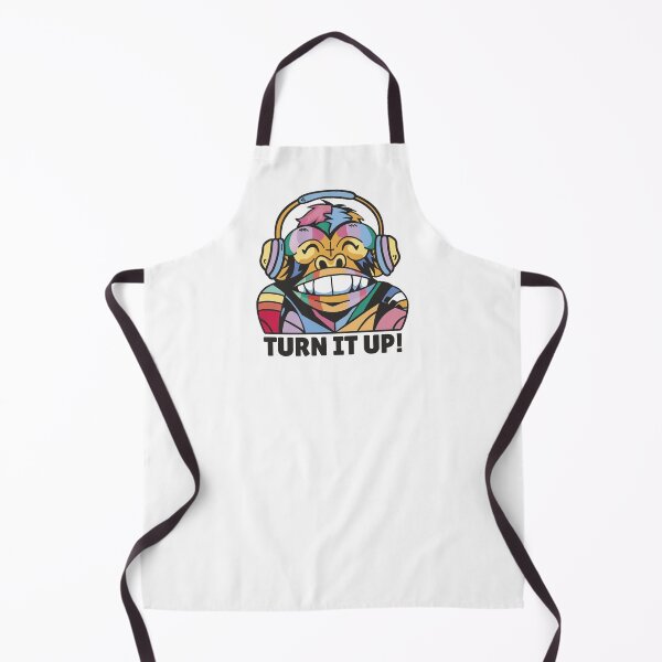 Item preview, Funny monkey with headphones - Turn it up designed and sold by JanooFactory.