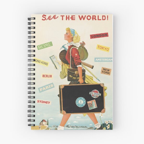 Item preview, See The World Travel Vintage poster designed and sold by headkatie.