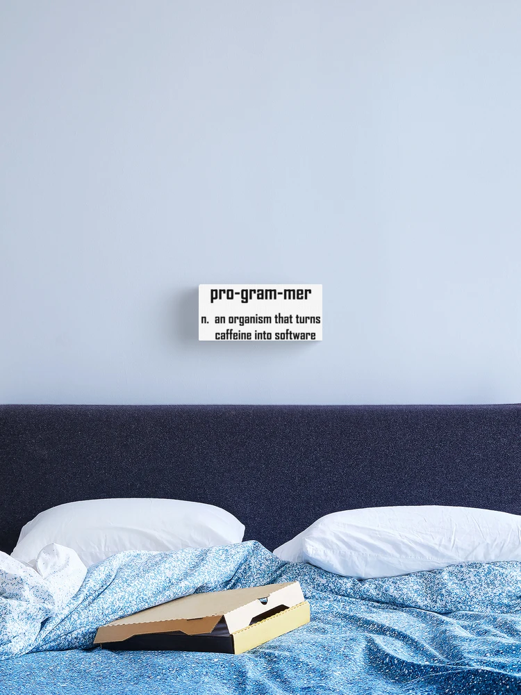 Thumbnail 2 of 3, Canvas Print, Programmer Definition- Funny Computing Design designed and sold by the-elements.