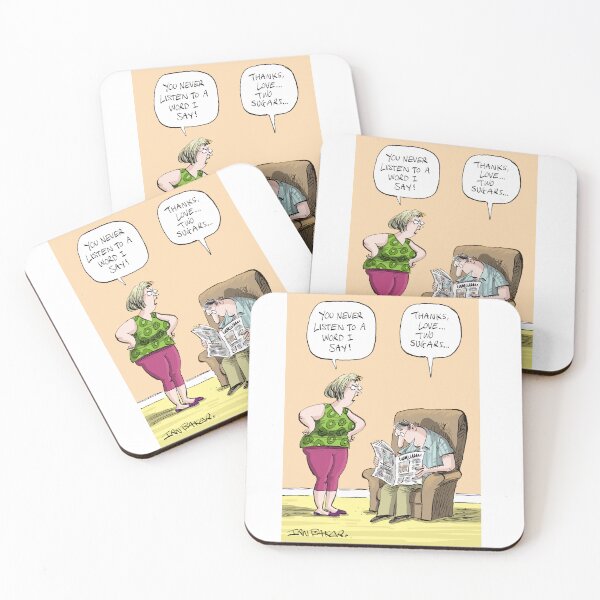 Item preview, Thanks Love, two sugars designed and sold by IanBakerToons.