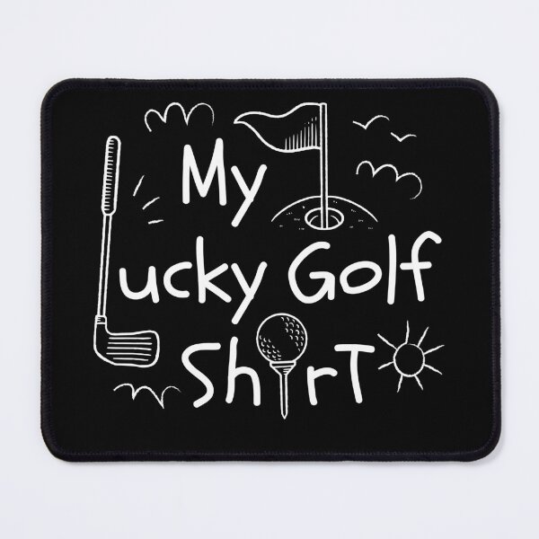 Item preview, Lucky golf shirt doodle designed and sold by Cyrenaica 1949.