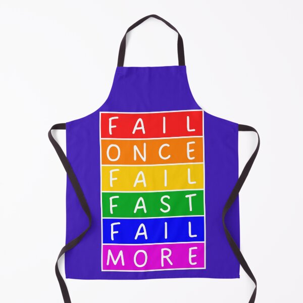 Item preview, Fail once, fail fast, fail more - Rainbow designed and sold by RainbowWordLand.