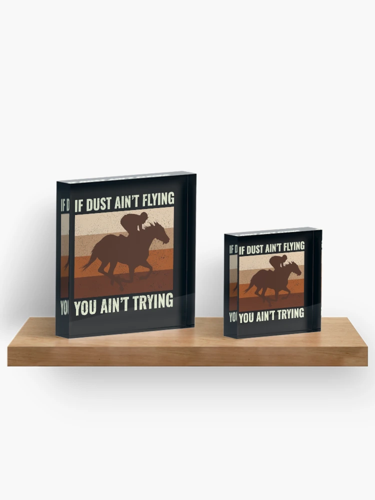 Thumbnail 3 von 5, Acrylblock, Barrel Racer Rodeo Racing Reiten Rennen designt und verkauft von TastefulTees.