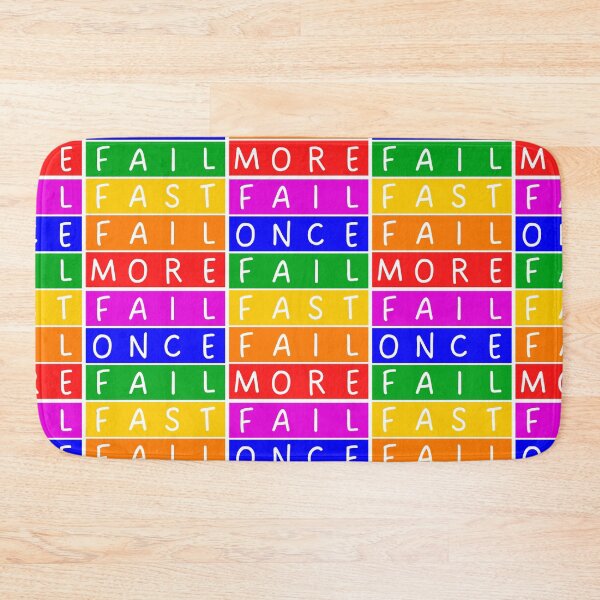 Item preview, Fail once, fail fast, fail more  - Violet to red rainbow designed and sold by RainbowWordLand.