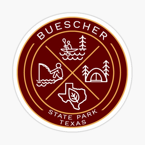 Item preview, Buescher State Park Heraldic Logo designed and sold by VanyaKar.