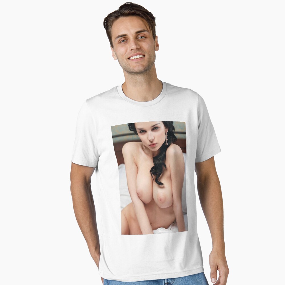 Sophisticated naked topless nude woman poster Poster