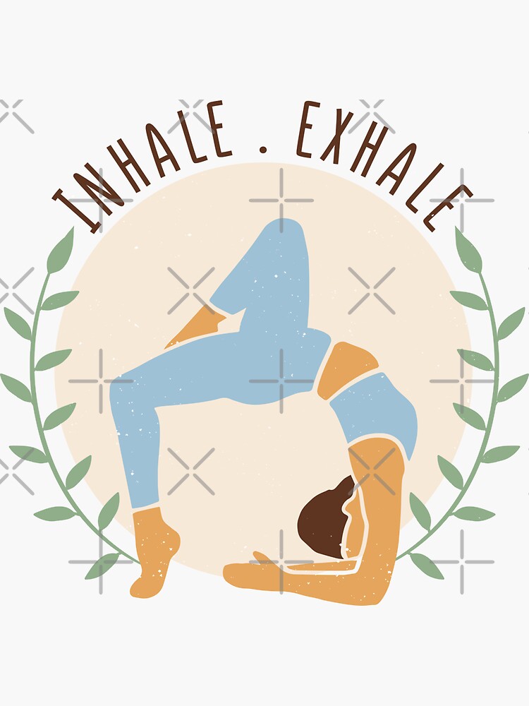 Inhale Exhale Yoga Sticker