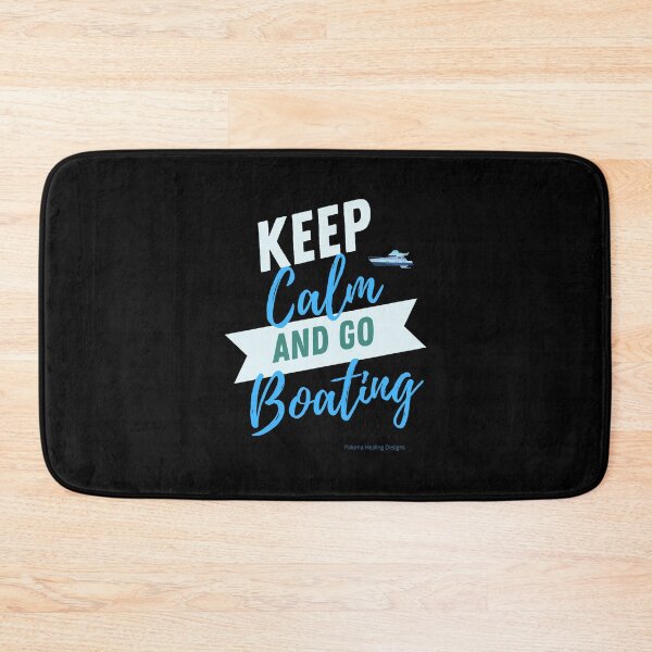 Item preview, Keep Calm and go boating on black designed and sold by PalomaHealing24.