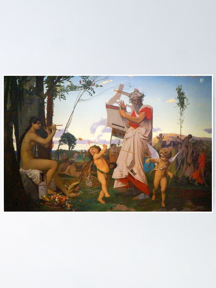 Jean-Leon Gerome Anacreon, Bacchus, and Amor