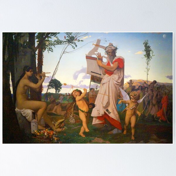 Jean-Leon Gerome Anacreon, Bacchus, and Amor