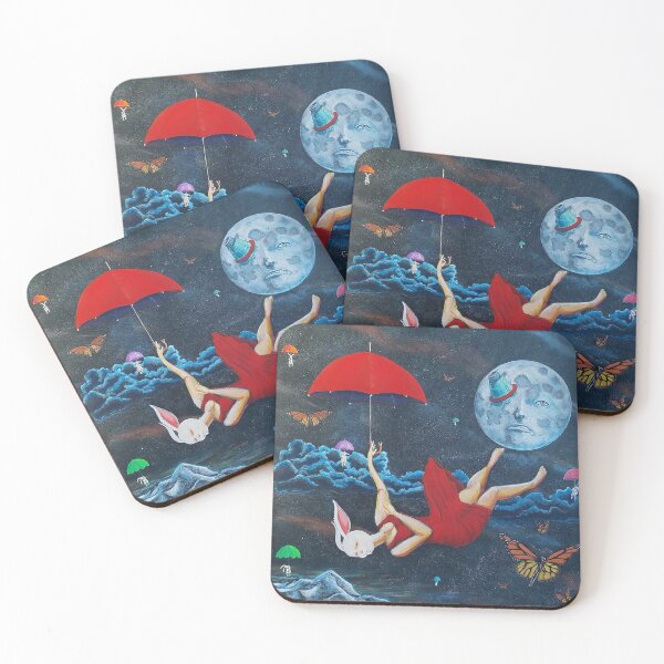 Item preview, A crash landing on the moon poster designed and sold by headkatie.