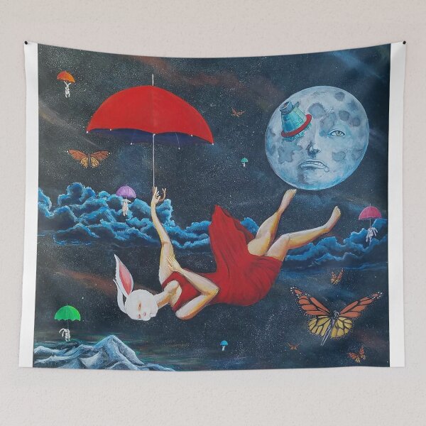 Item preview, A crash landing on the moon poster designed and sold by headkatie.