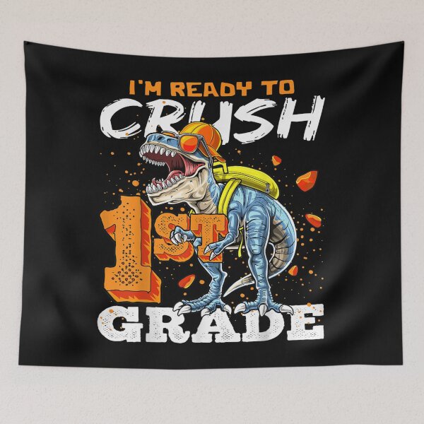 Item preview, Im Ready To Crush 1st Grade T Rex Dinosaur Back to School For Boys  designed and sold by anes18.