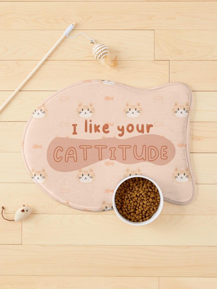 Ginger cat fish food mat pattern cute Pet Mat for Sale by sagecream